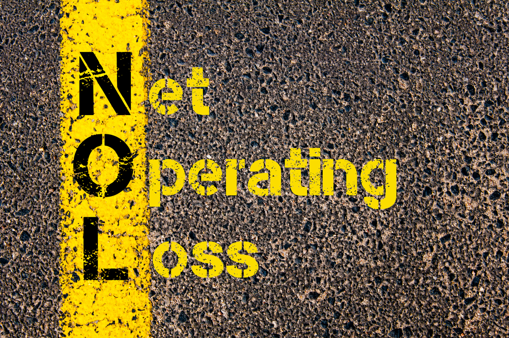 Net Operating Loss written on road